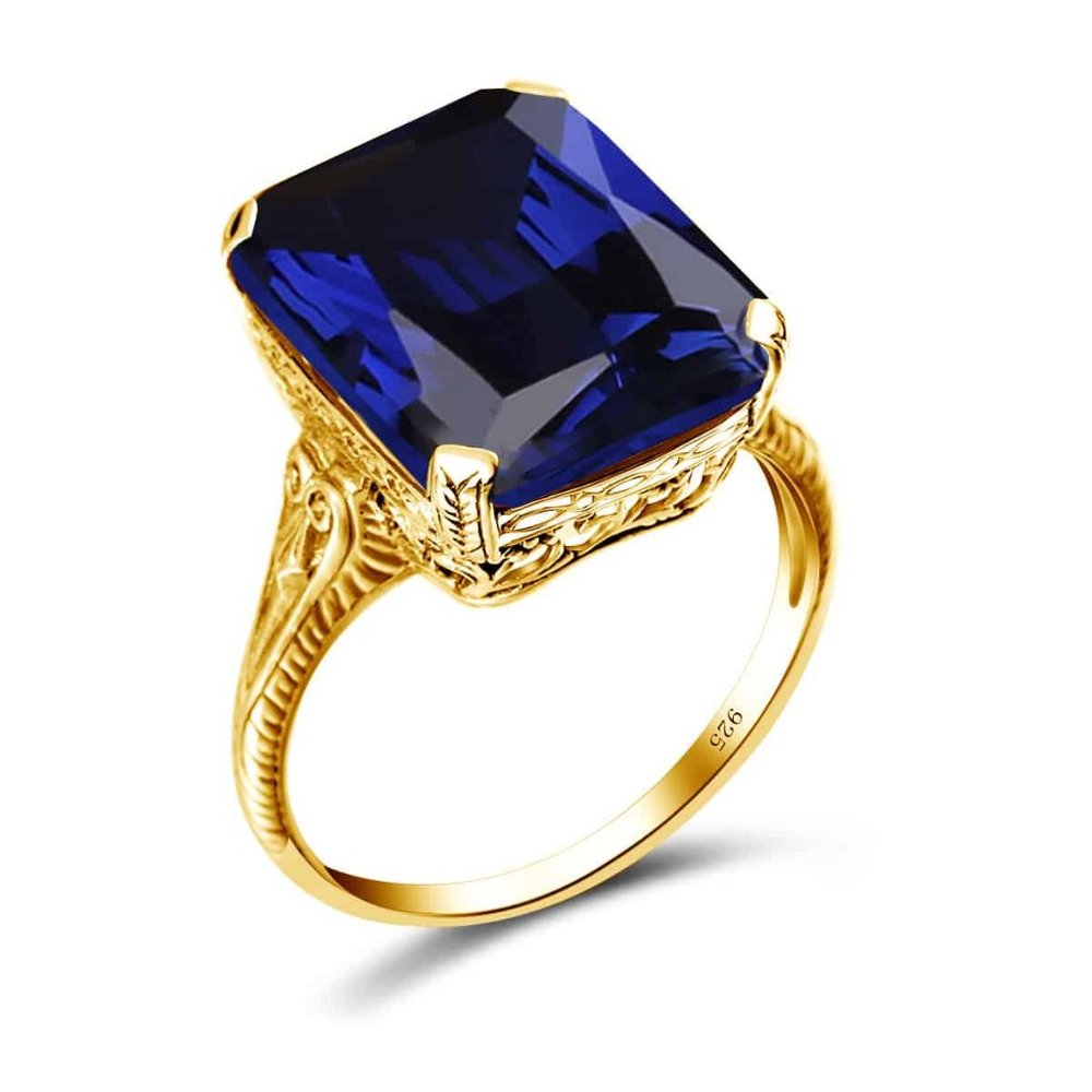Kaylee Jackson - Adore Ring Gold (Sapphire) - size 8